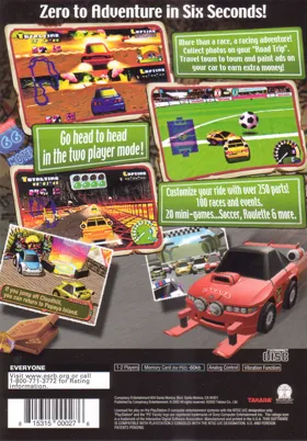 Road Trip box cover back